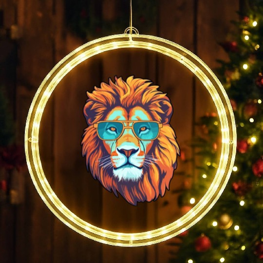 The coolest lion LED Christmas Window Lights