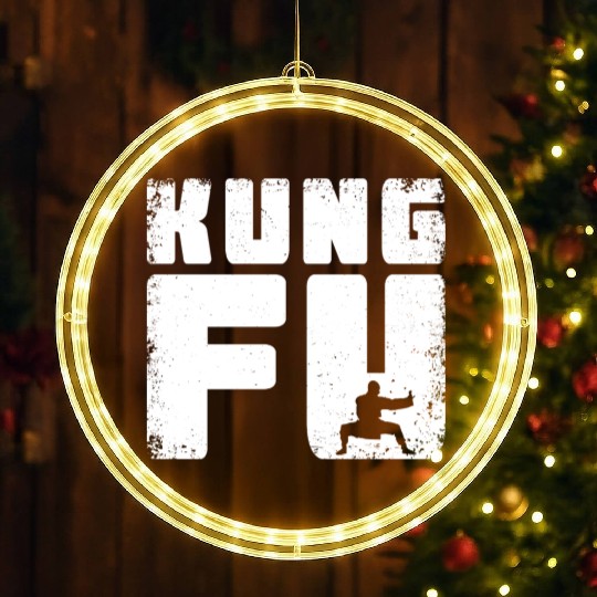 Vintage Kung Fu | Kung Fu Martial Art LED Christmas Window Lights