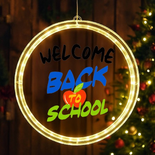 Welcome Back To School LED Christmas Window Lights