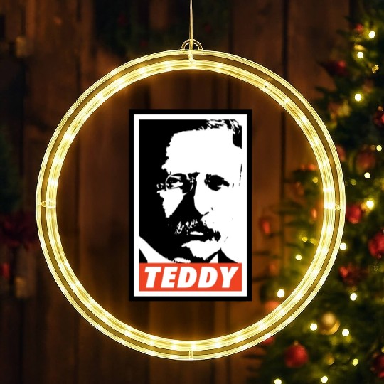 Teddy Roosevelt LED Christmas Window Lights