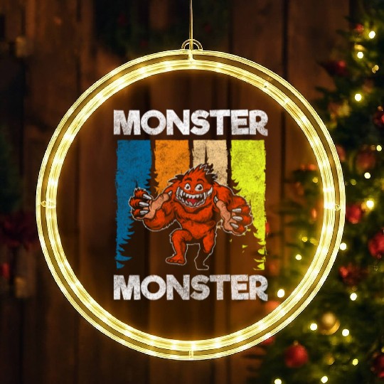 Monster Fright Character Monster Hunter LED Christmas Window Lights