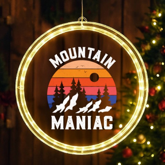 Mountain Maniac Hiking LED Christmas Window Lights