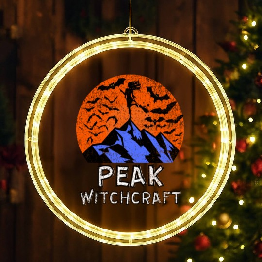 Peak Witchcraft Mountain Witch LED Christmas Window Lights