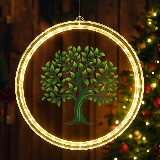 Tree, Family Reunion, tree logo LED Christmas Window Lights