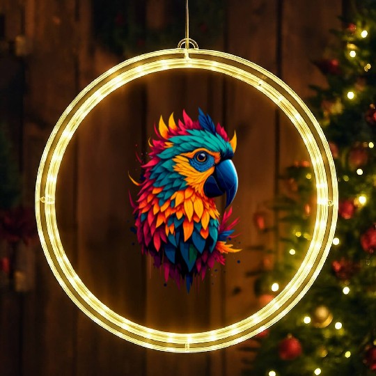macaw LED Christmas Window Lights