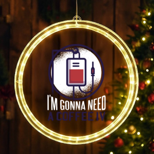 Healtcare nurse Coffee LED Christmas Window Lights