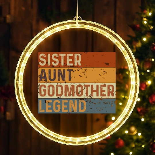 Sister Aunt Godmother Legend LED Christmas Window Lights