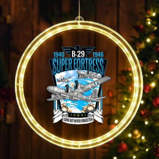 World War 2 Aircraft Wwii B-29 Superfortress Bombe LED Christmas Window Lights