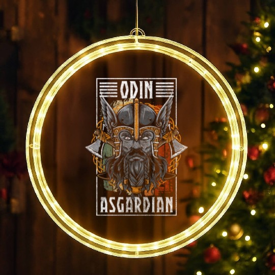 Odin Valhalla Symbol LED Christmas Window Lights