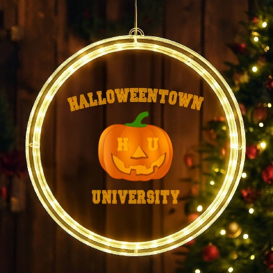 Halloweentown University Pumpkin For Treat Or Tric LED Christmas Window Lights