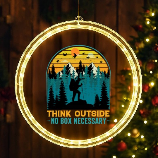 Think Outside No Box Necessary Hiking LED Christmas Window Lights