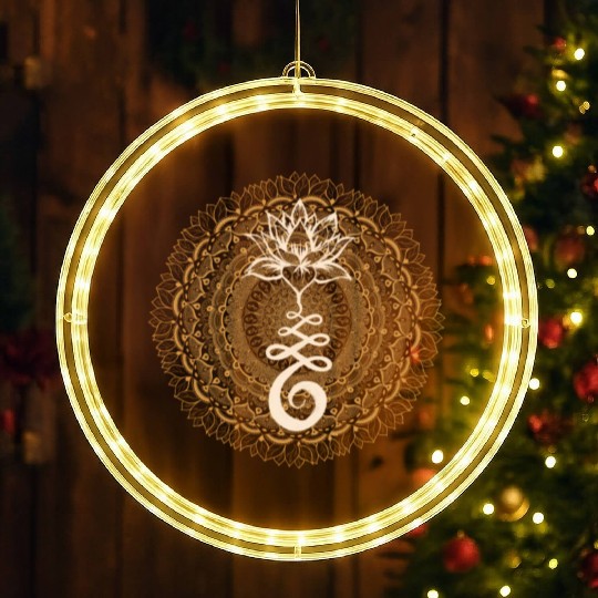 Unalome Dala Lotus Yoga LED Christmas Window Lights