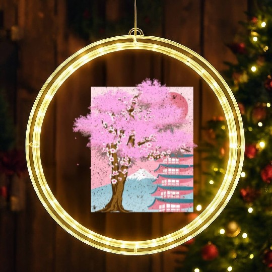 Japan aesthetics sakura tree gift cherry blossom LED Christmas Window Lights