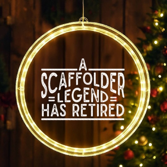 Scaffolder Gift Craftsman Job Scaffolder LED Christmas Window Lights