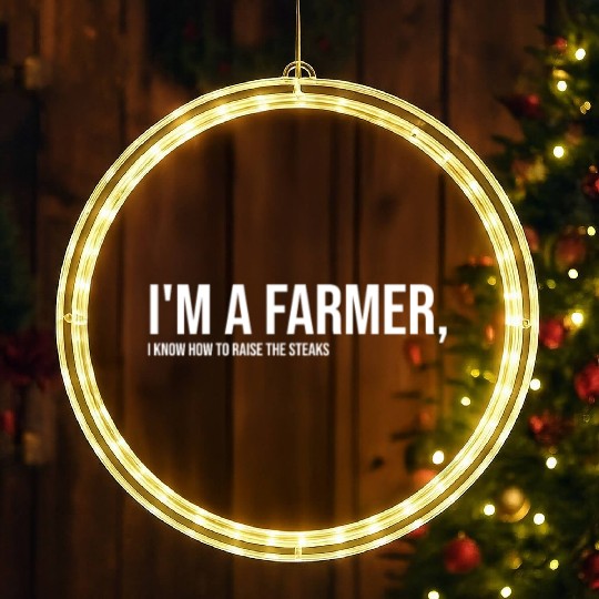 Farm, Farmer, Farmer Gift, Farming, Funny LED Christmas Window Lights