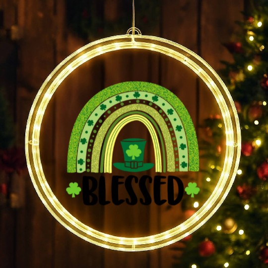 Blessed St Patricks LED Christmas Window Lights