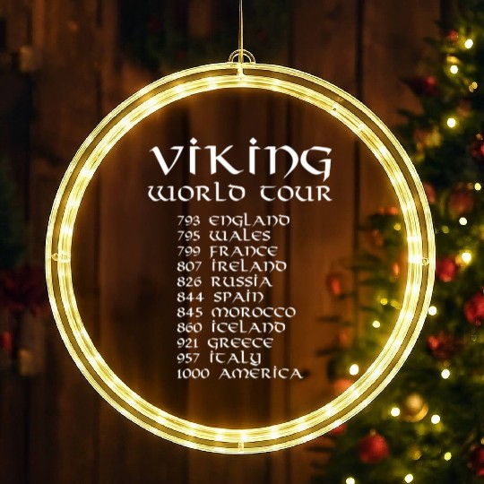 Viking World Tour LED Christmas Window Lights