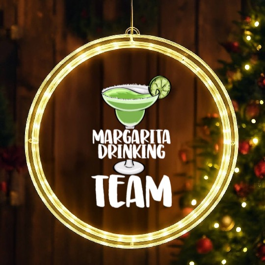 Margarita Drinking Team LED Christmas Window Lights