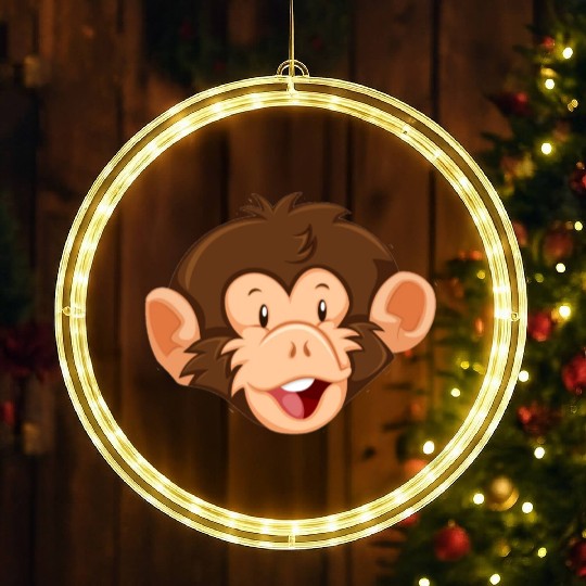 Monkey face LED Christmas Window Lights