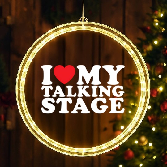 I He My Talking Stage I Love My Talking LED Christmas Window Lights