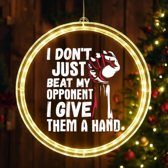 Arm Wrestling Arm Wrestler LED Christmas Window Lights