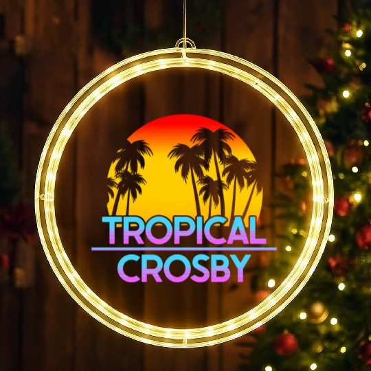 Crosby Minnesota Ironic Weather LED Christmas Window Lights