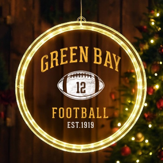 Green Bay On Their Way To The Super Bowl LED Christmas Window Lights