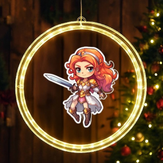 Warrior Princess Adventure LED Christmas Window Lights