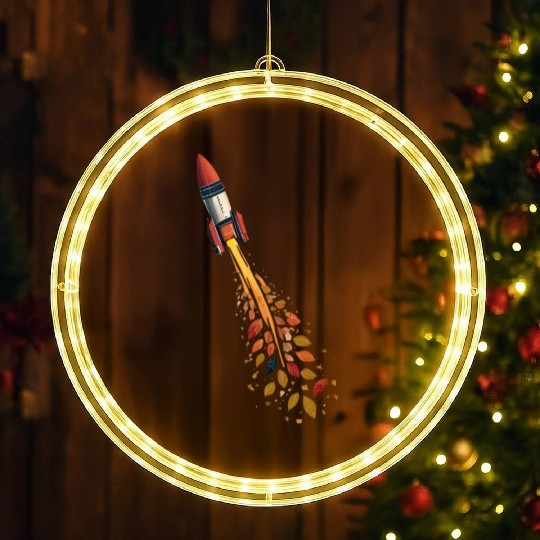Autumn rocket - leaf-driven flight LED Christmas Window Lights