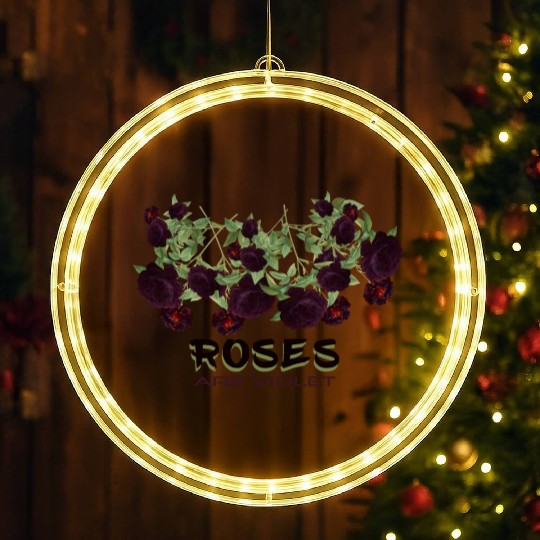 Roses are violet! LED Christmas Window Lights