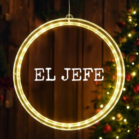 El Jefe The Boss The Chief LED Christmas Window Lights