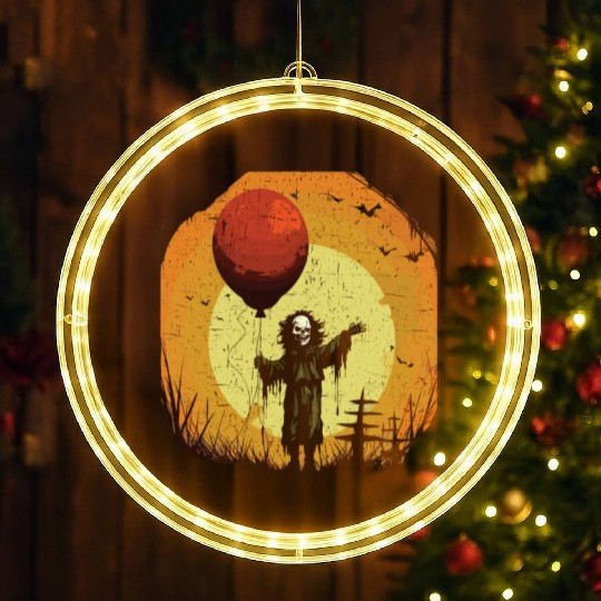 Balloon Halloween Trick Or Treat Spooky Boo Ghost LED Christmas Window Lights