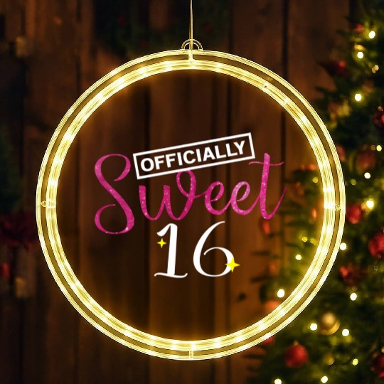 Sweet 16 Sixteenthn LED Christmas Window Lights