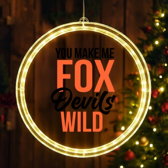 you make fox devils wild LED Christmas Window Lights