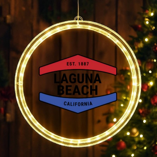 Fun Laguna Beach Ca Nautical Novelty LED Christmas Window Lights