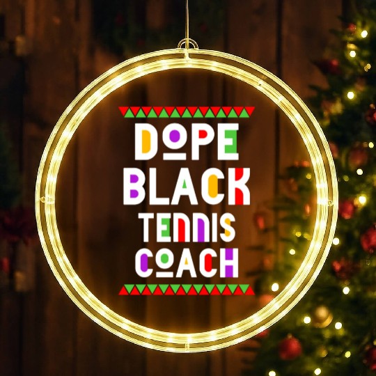 Dope Black Tennis Coach LED Christmas Window Lights