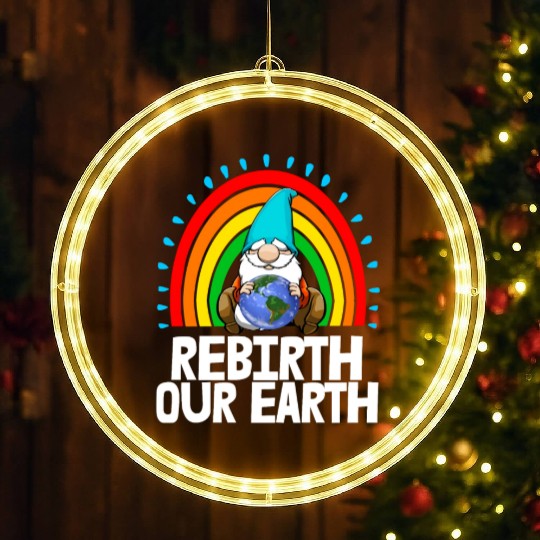 Rebirth Our Earth LED Christmas Window Lights