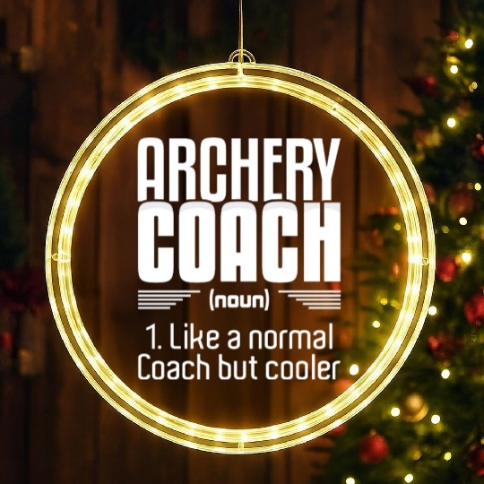 Outdoor Hunting Bow Arrow Archery Coach LED Christmas Window Lights