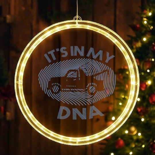 tow Truck DNA - It's in my DNA Design LED Christmas Window Lights