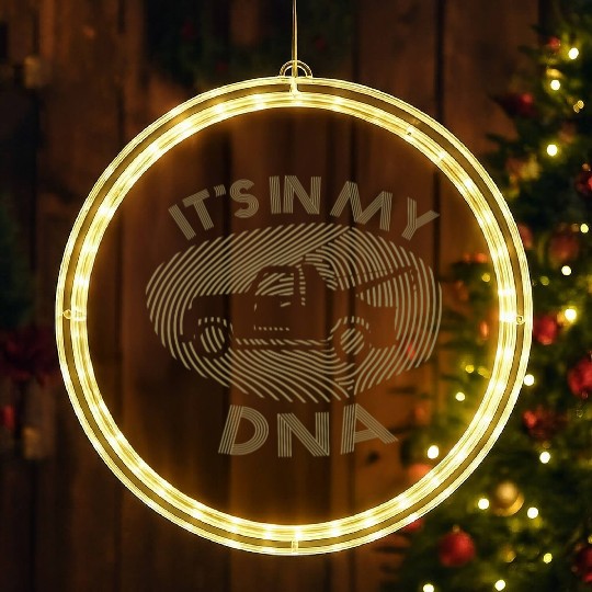 tow Truck DNA - It's in my DNA Design LED Christmas Window Lights