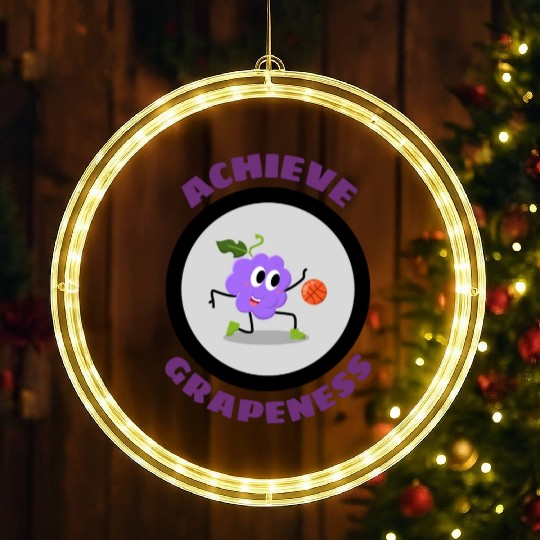 Achieve Grapeness Grape Pun LED Christmas Window Lights