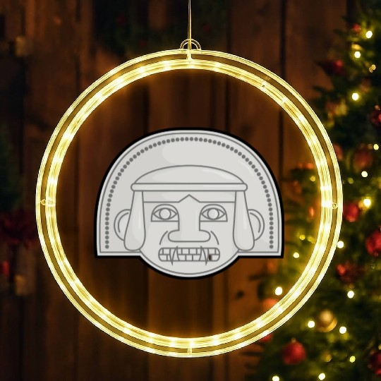 Colombian San Agustin Pre Columbus Indigenous LED Christmas Window Lights