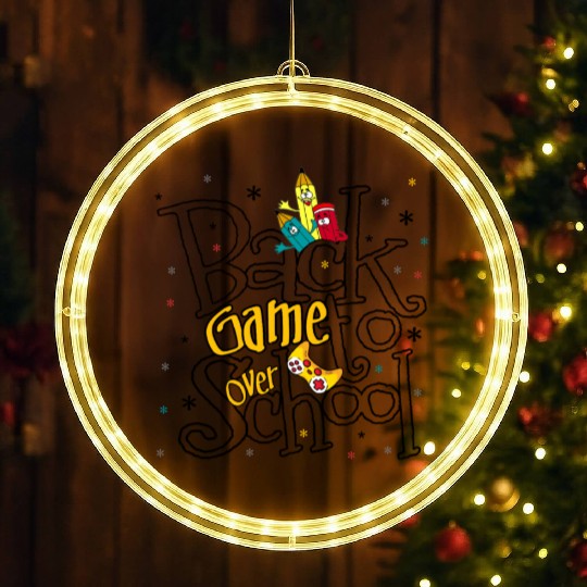 back to school game over LED Christmas Window Lights