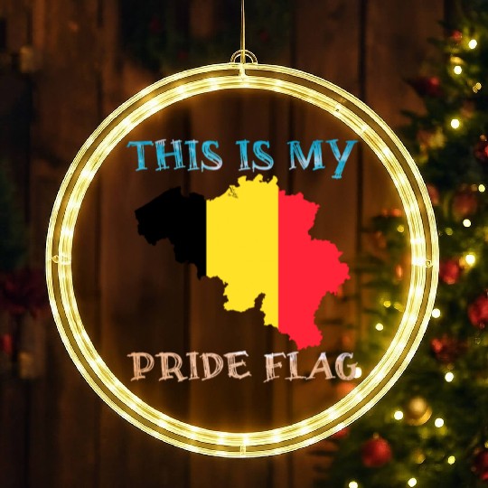 This Is My Pride Flag Germany, German history LED Christmas Window Lights