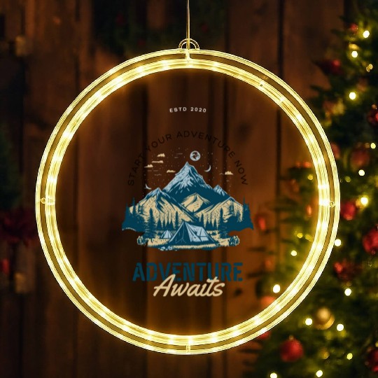 Start the adventure LED Christmas Window Lights