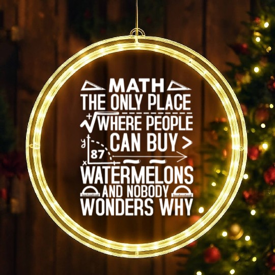 Math The Only Place Where People Buy 87 Watermelon LED Christmas Window Lights