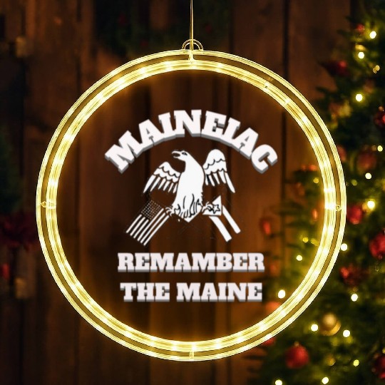 Maineiac Remamber LED Christmas Window Lights State of Maine LED Christmas Window Lights