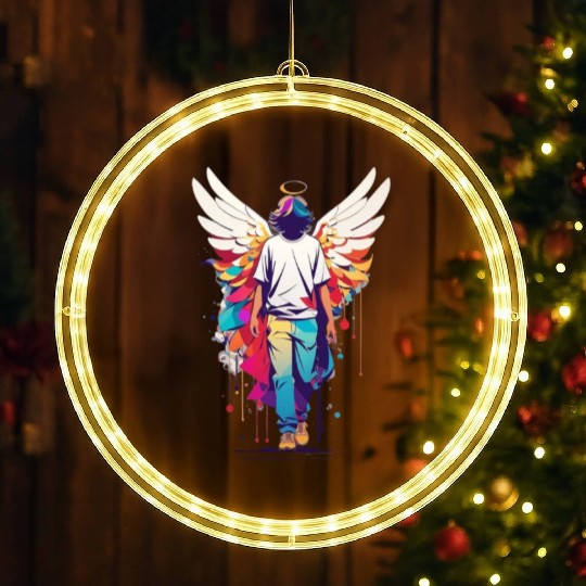 Angel with no face LED Christmas Window Lights