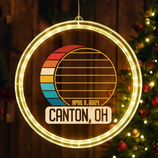 Total Solar Eclipse Ohio Canton April 28 2024Canto LED Christmas Window Lights