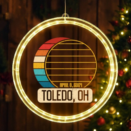 Total Solar Eclipse Ohio Toledo April 28 2024Toled LED Christmas Window Lights